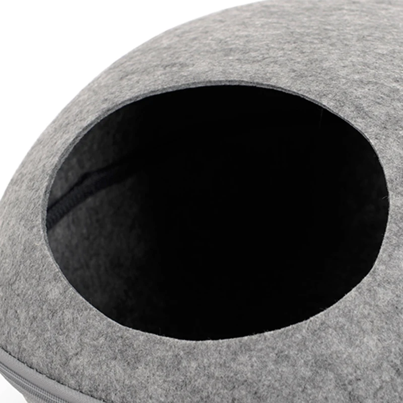 Новый спальный мешок для собак кошек кровати на молнии в форме яйца войлочная