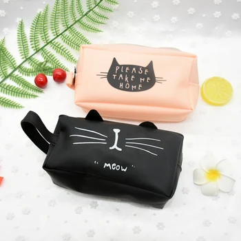

1pcs Large Capacity Kawaii School Pencil Cases Bags Creative Cute Cat Pen Box Pouch Case Office School Stationary Supplies
