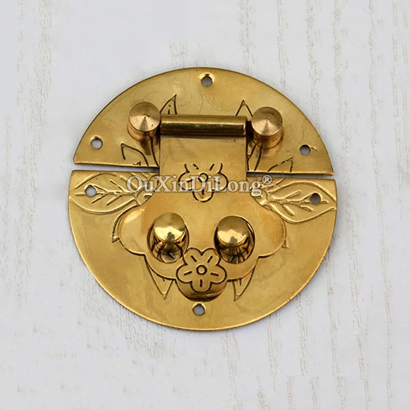 

Express Shipping 200PCS European Antique Brass Hasps Catch Latches Lock Jewelry Chest Wood Boxes Suitcase Buckle Clip Clasp