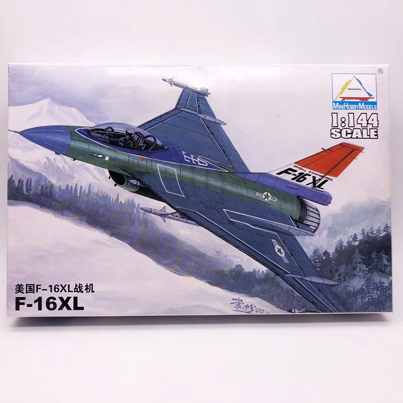 1:144 США F-16XL Истребитель Самолет Модель для сборки модель современных ВВС |