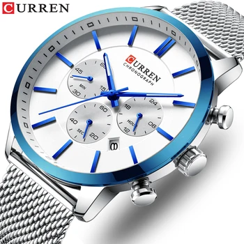 

CURREN Watch Men Fashion Business Watches Men's Casual Waterproof Quartz Wristwatch Blue Steel Clock Relogio Masculino L23