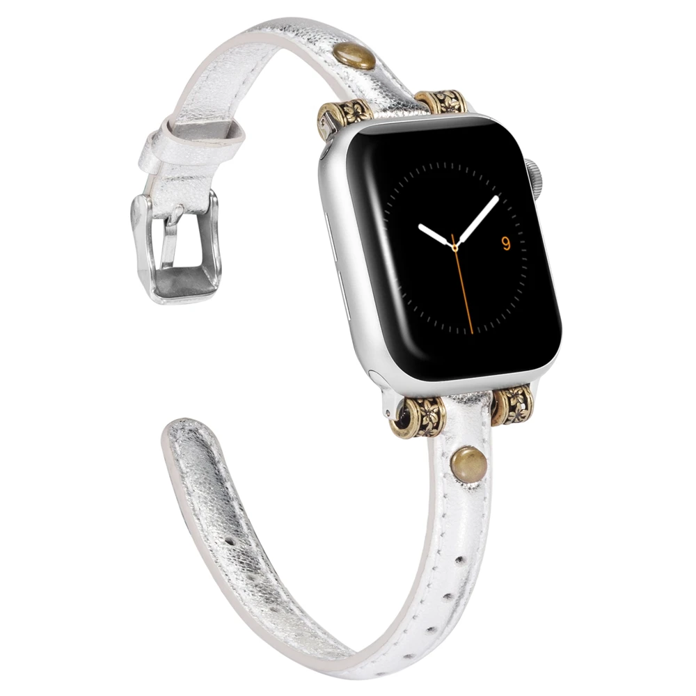 Wearlizer тонкий кожаный чехол кожаный ремешок для наручных часов Apple Watch серии 3/2/1, спортивный кожаный браслет, 42 мм, 38 мм, ремешок для наручных