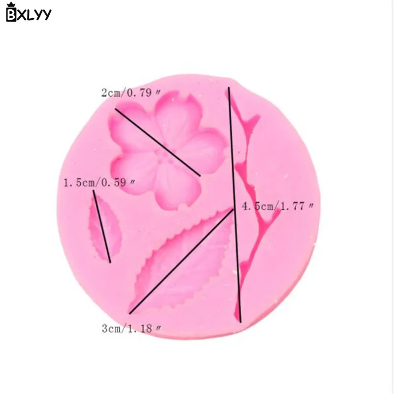 BXLYY1pc силиконовая форма для украшения торта персикового цвета инструменты