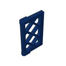 Buildmoc 60607 janela 1x2x3 painel treliça com guias de canto grossas para blocos de construção peças diy ed