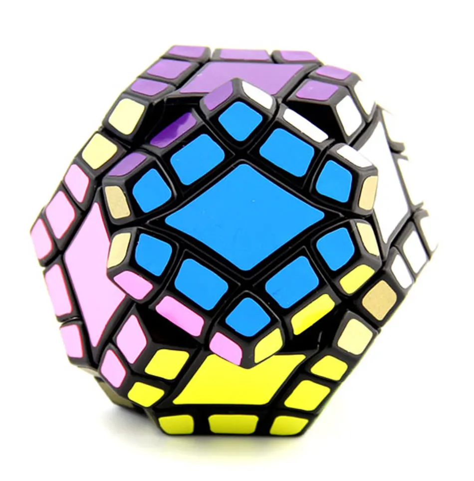 Educativos para Crianças Lanlan Eixo Dodecaedro Cubo Mágico Megaminxeds Velocidade Quebra-cabeça Antiestresse Cérebro Teasers Brinquedos 12 6 Cubos mágicos