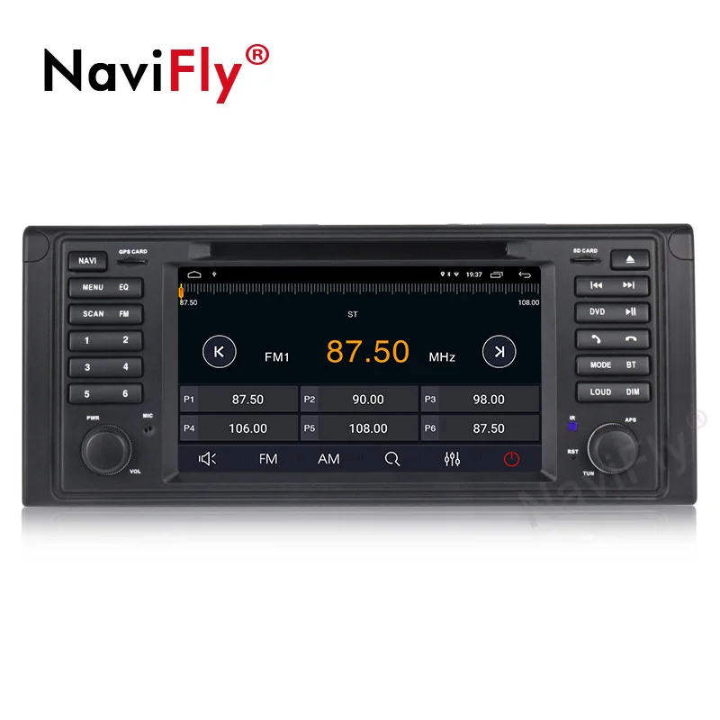 Perfect NaviFly Android 9.1 GPS multimedia player for BMW X5 E53 1999-2005 2006 E39 1995 1996 1997-2003 Car radio BT AM Quad core 2+32G 3
