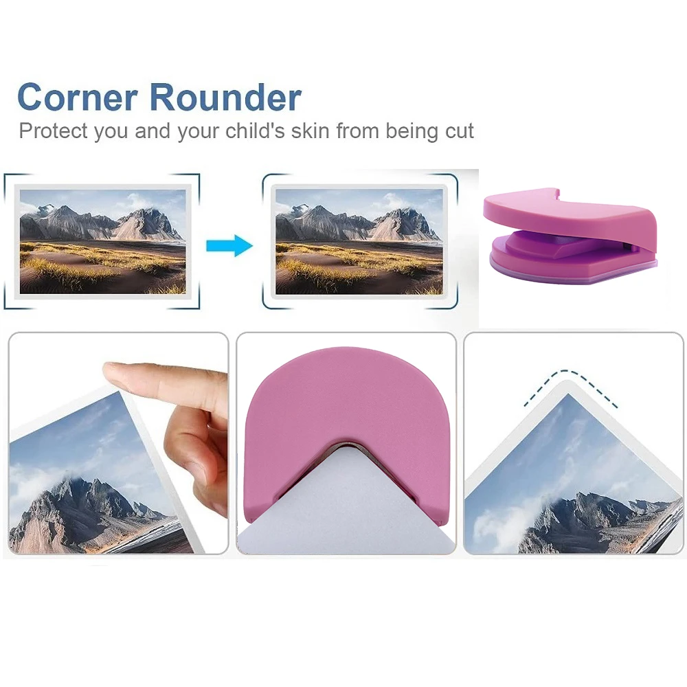 1 Card Photo Corner Rounder Punch Paper Corner Cutter Paper Hole