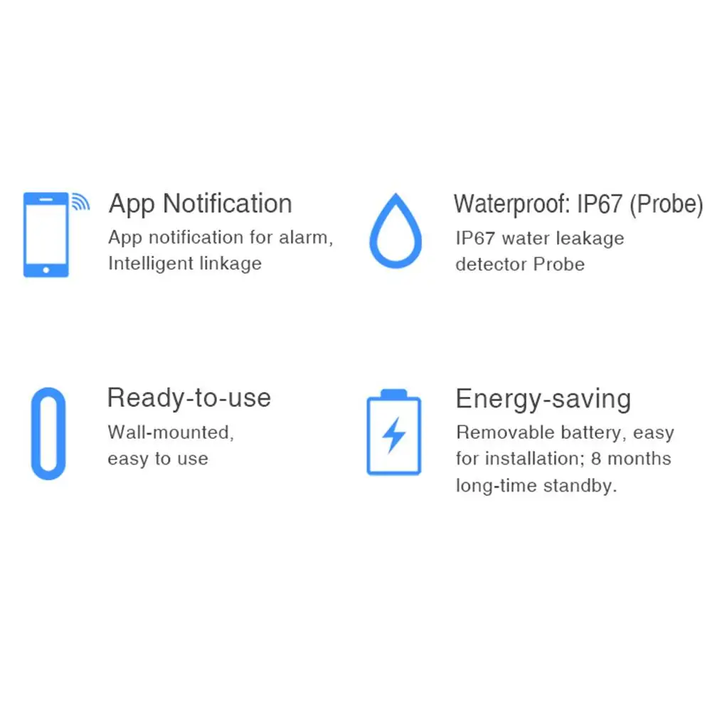 Граффити, WiFi, умный датчик утечки воды, умный дом, детектор уровня воды, контроль с помощью приложения, безопасность дома