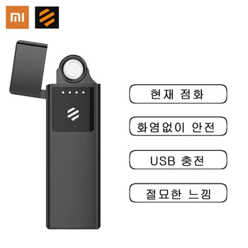 

2020 Xiaomi Beebest USB Charging Ultra-thin lighter Touch Switch Electronic Windproof Flameless Electronic Lighters Recharge