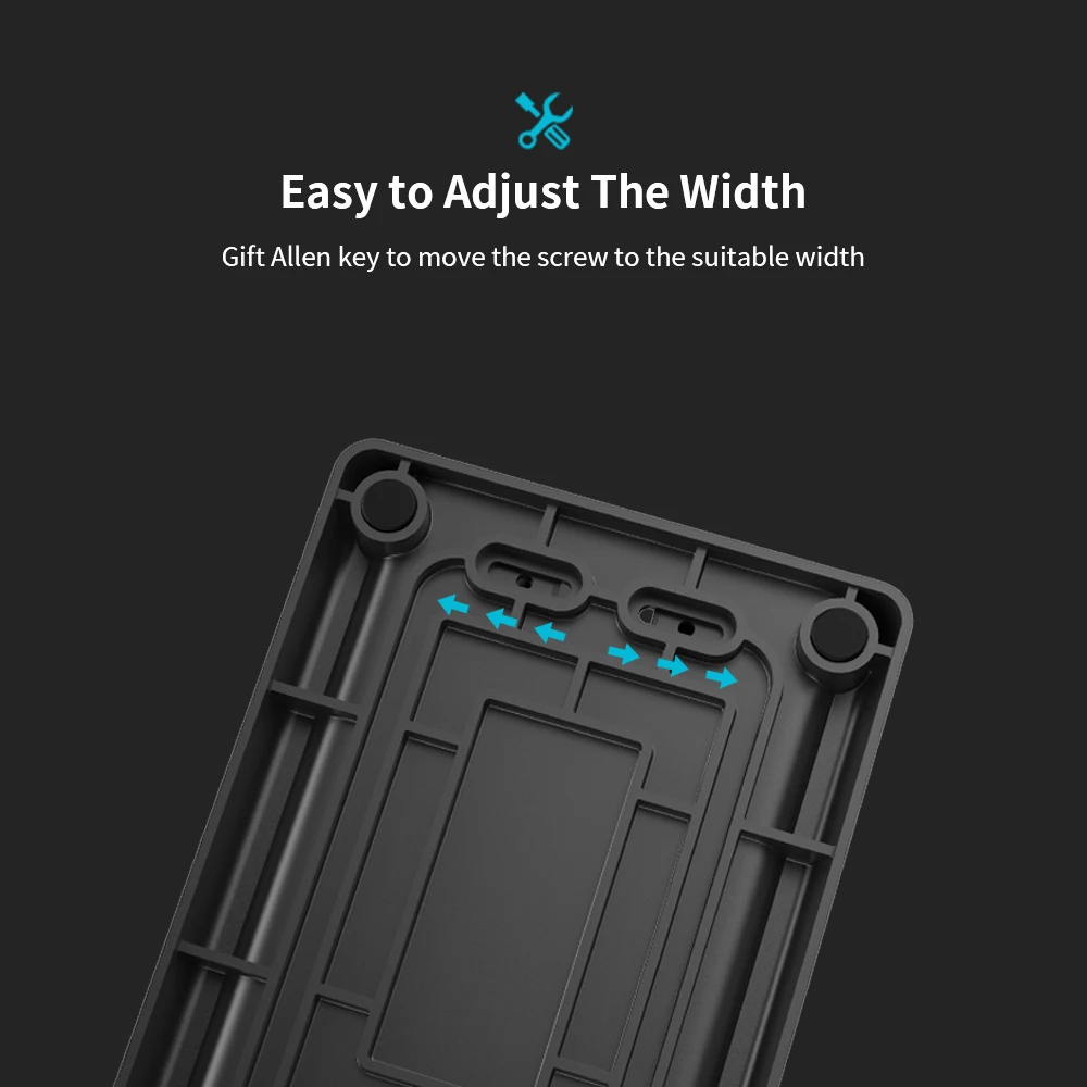 Vaydeer plástico vertical portátil suporte ajustável desktop