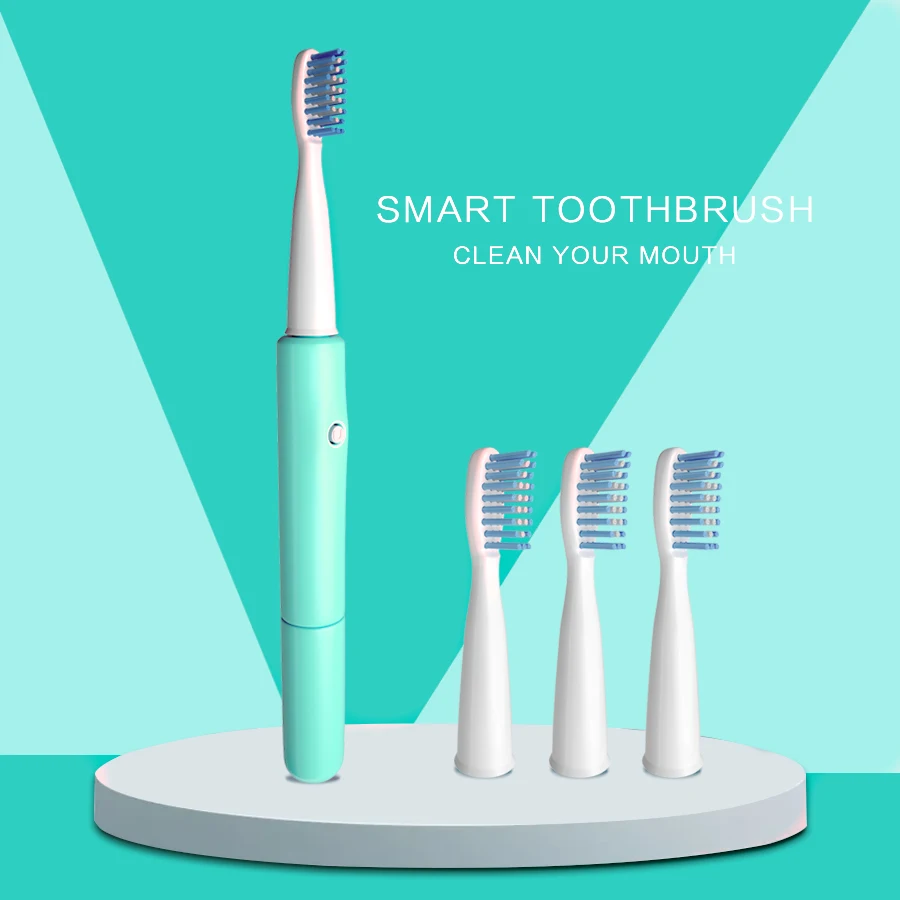 

1 Set Electric Toothbrush sonic electric toothbrush No rechargeable 3 Brush Heads Battery Operated Teeth Brush