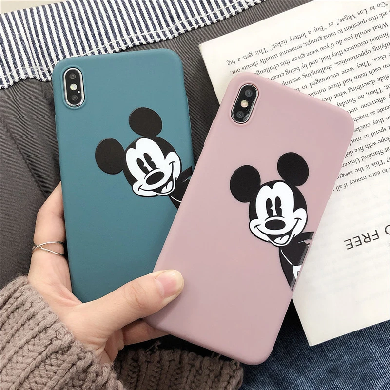 Мягкий материал чехол для телефона TPU чехол для iPhone 6S 8 7 6 S Plus матовый чехол для iPhone 11 Pro X XS Max XR чехлы с принтом из мультфильма Capas