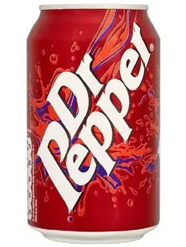 

Dr Pepper Soft Drink Can, 330ml
