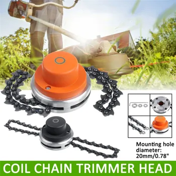 

20mm/0.78" B3 Chains Lawn Mower Trimmer Head Coil Chains Brushcutter Garden Grass Trimming Machine Brush Cutter for Lawn Mower