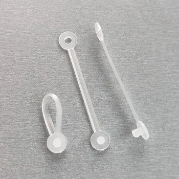 

Plastic Hanging Wire Ring Buckle Lanyard Snap Button for Label Card Tag Holder on Mesh Inclined Cage in Retail Stores 100pcs
