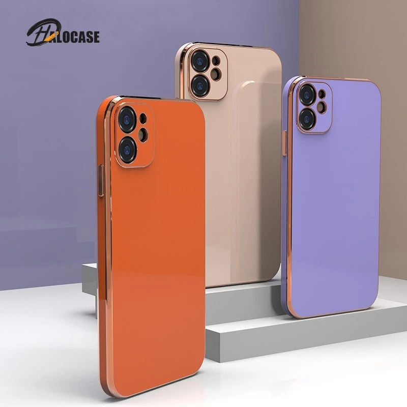 Квадратные чехлы Luxruy для iPhone 12 Mini 11 Pro Max XR 7 8 Plus XS X SE 2020 силиконовый классический