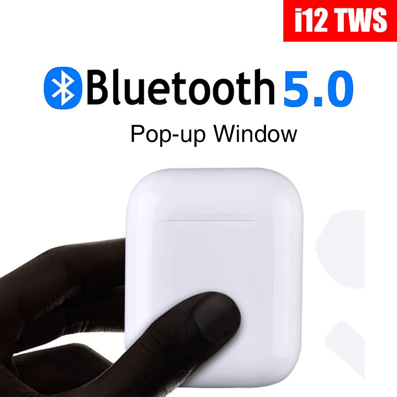 

2019 Mini i12 tws Pop Up Bluetooth Earphones Wireless Touch Control Earbuds Headphone i12tws Original Headsets for Smart phones