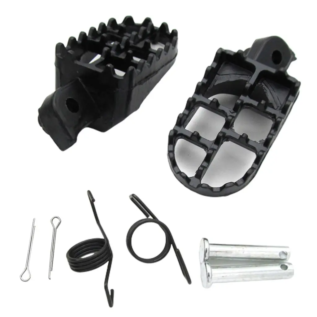 2PCS Foot Pegs Footrests L & R for Yamaha PW 50 80 TW200 PW50 PW80 50 70 110 125cc Motocross Dirt Bike