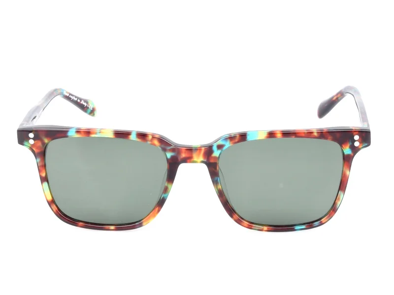 Высококачественные классические Поляризованные солнцезащитные очки из ацетата для мужчин и женщин, защита от уф400 лучей, солнцезащитные очки с цветными линзами - Цвет линз: TortoiseVSGreen Lens