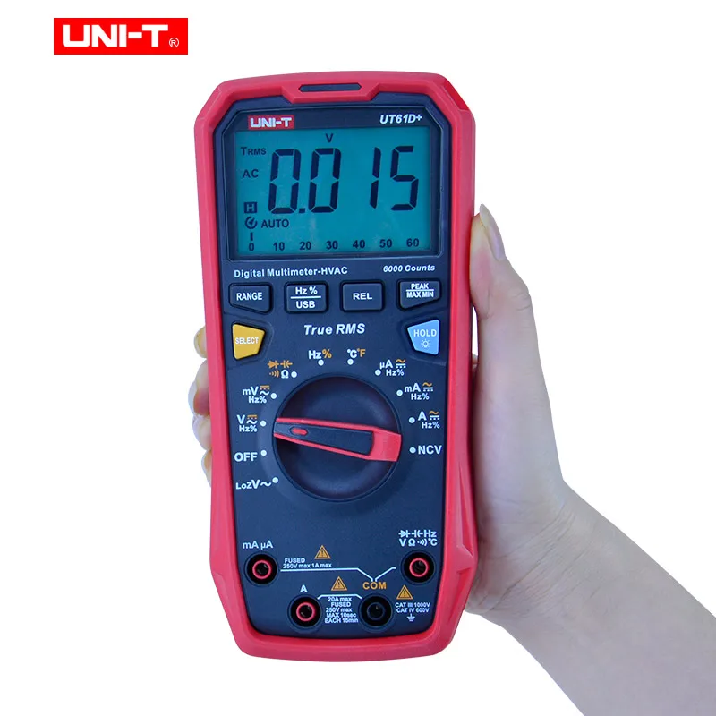 Модернизированная версия UNI T UT61E + UT61D UT61B Цифровой мультиметр True RMS AC/DC Напряжение