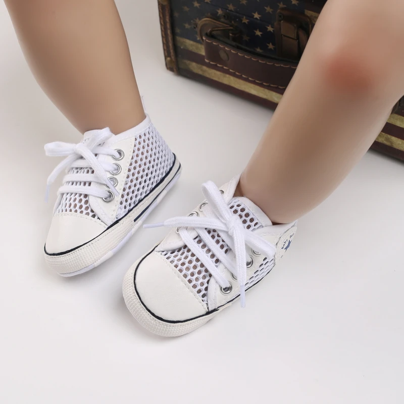 Newborn Toddler Shoes Baby Soft Soled Sandals Lace Soft Soled Shoes Beach Shoes  Slippers Non Slip Sandals 0-18M First Walkers