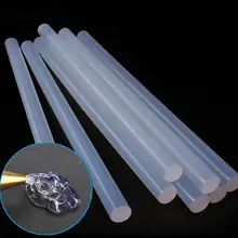 10pcs/set 7mm hot melt glue stick Translucent Strong Viscosity Rods for Glue gun Home DIY Industrial&Album Repair Tools