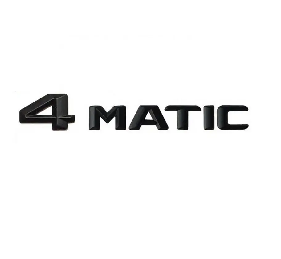 Gloss Black Черный 3D буквы для 4matic багажник автомобиля эмблемы значка эмблемы для Mercedes AMG - Цвет: Gloss Black