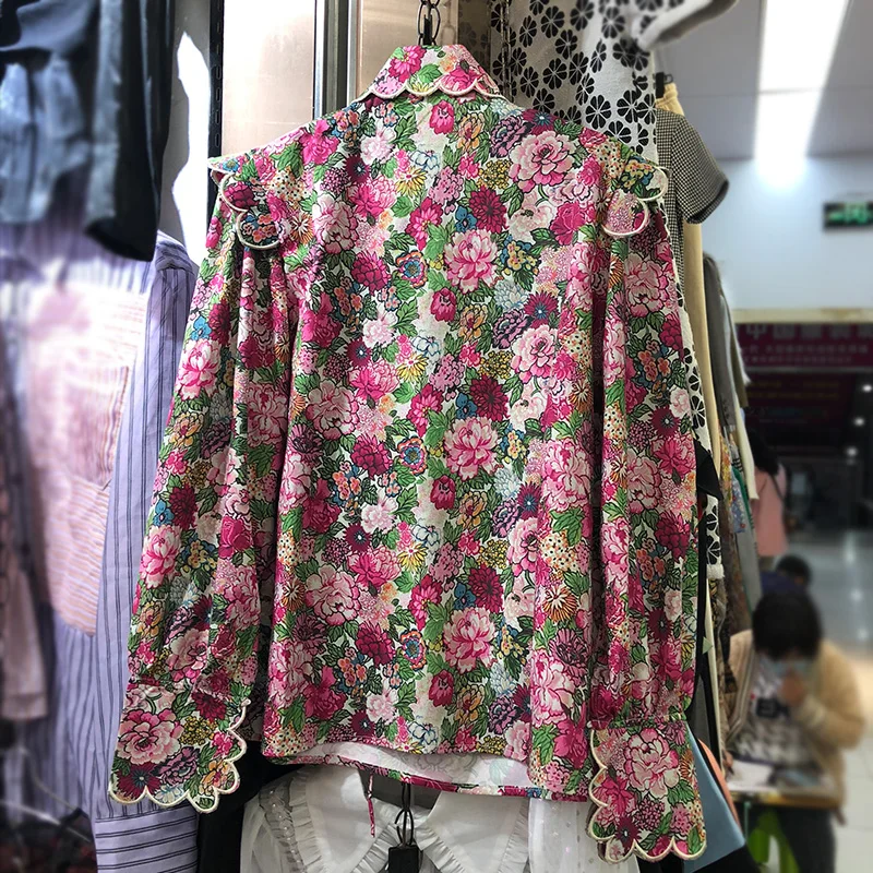 AELESEEN Runway Fashion Women Blouse High Quality