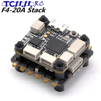 TCMMRC F4-20A Flight Controller Brushless ESC Flying stack ESC E2069 voltage 2-6 S Lipo for RC Drone FPV Racing 20x20mm hot selling 1103 7800kv mini brushless motor mini blheli s 20a 2 4s esc opto for 80 90 100 mm 120mm mini drone