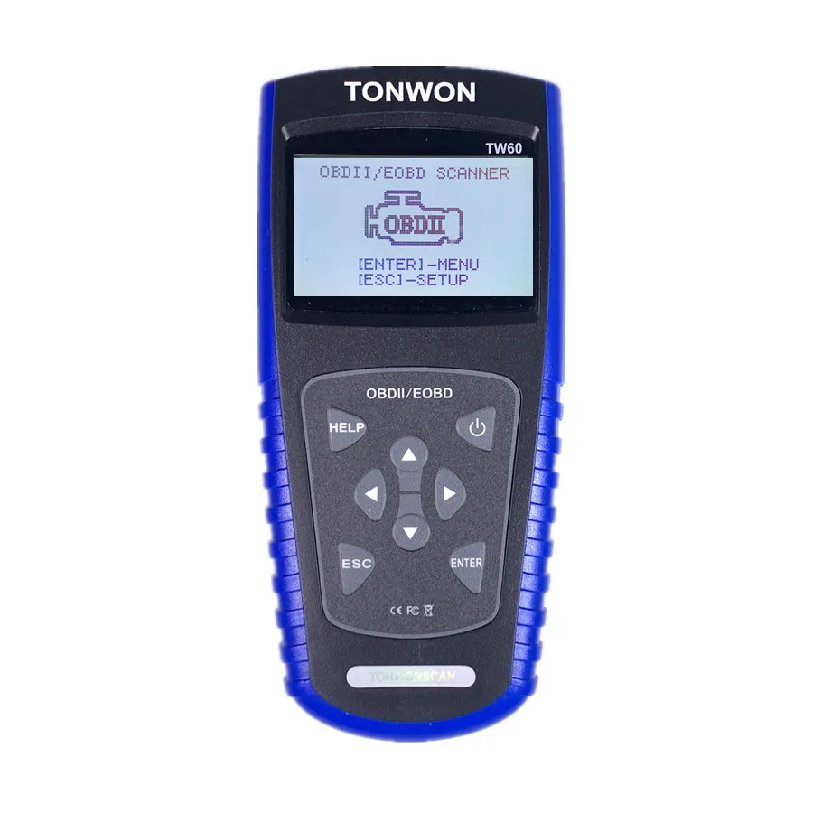 Сканер TONWON TW60 Full OBDII/EOBD работает на большинстве совместимых с OBDII автомобилей США