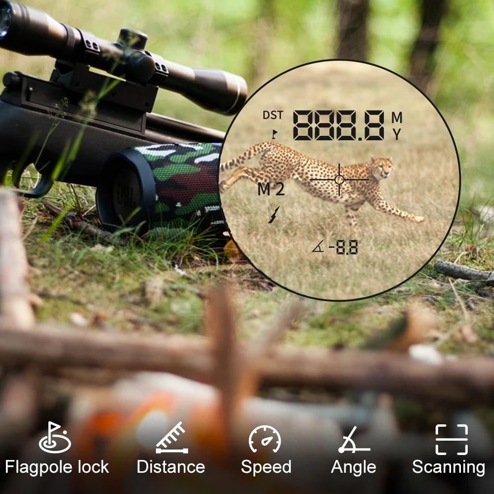 US $109.00 Golf Hunting Laser Rangefinder 1500M FlagLock Angle Speed Distance Rnage Meter for Hunting Air gun maker float 1500M