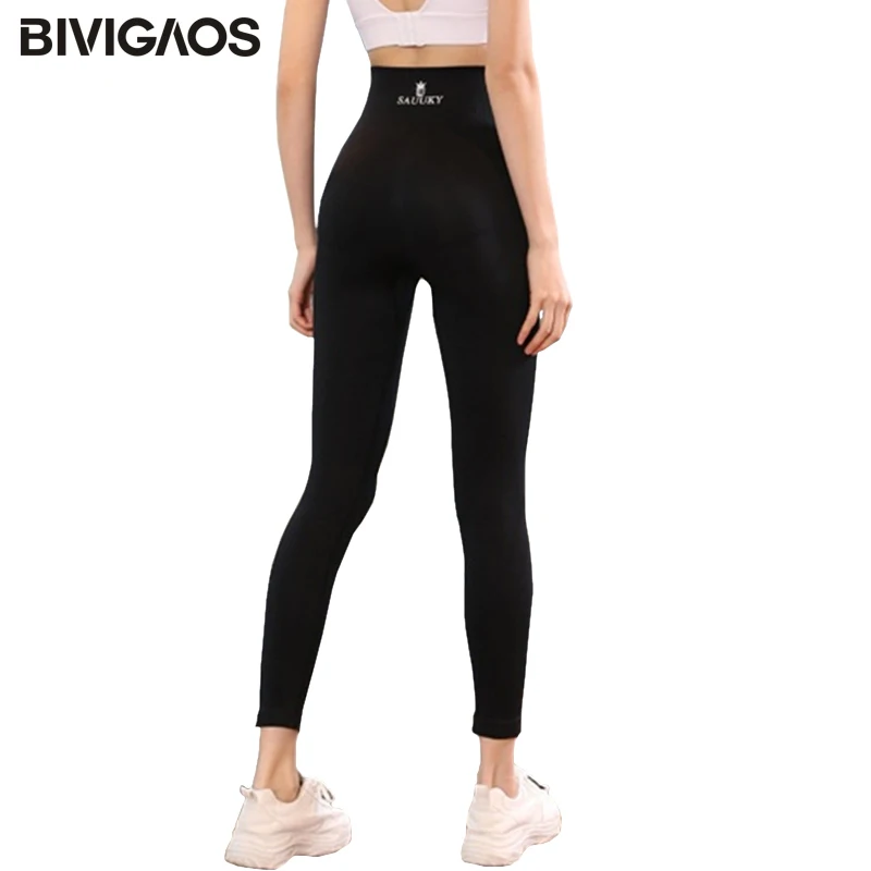 Bivagos-pantalones de realce para mujer, mallas deportivas de alta elasticidad con forma de flor para quemar grasa durante el sueño, color negro