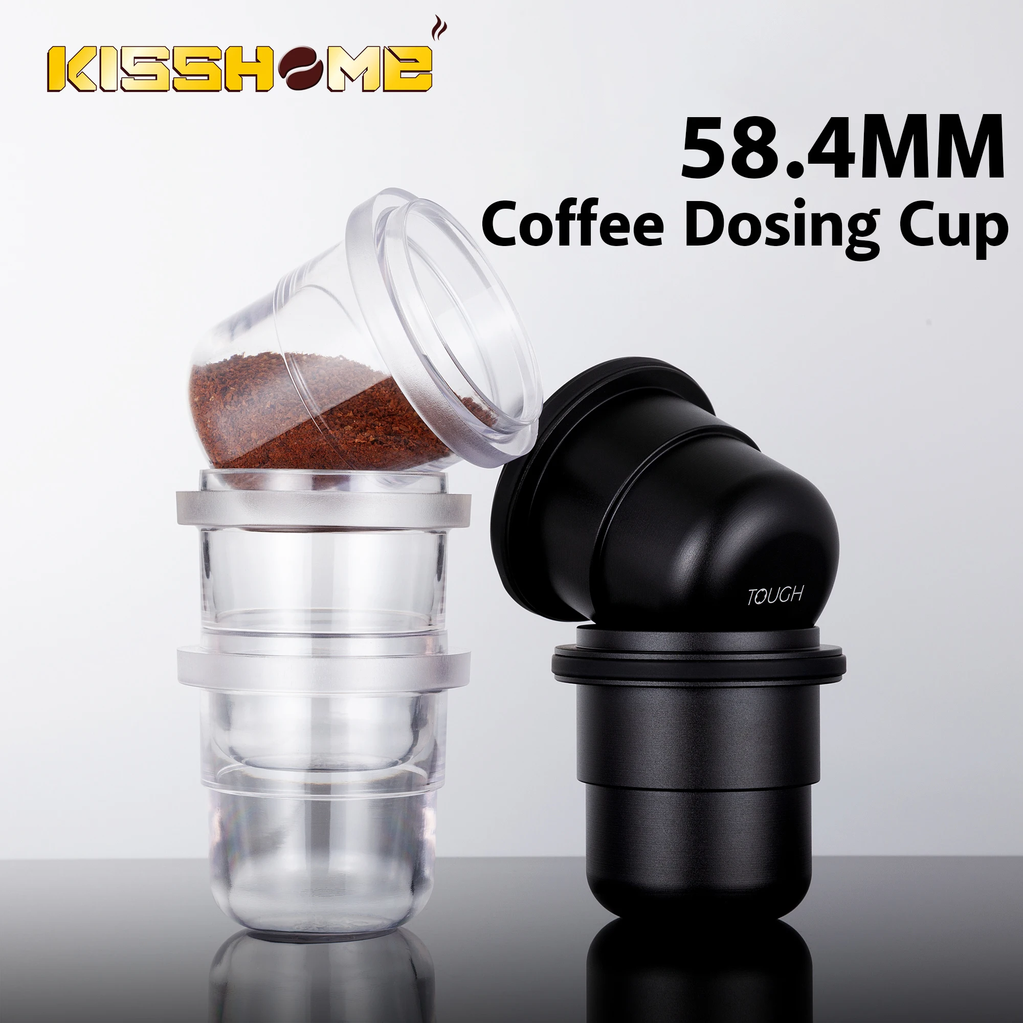 

Coffee Dosing Cup 58.4MM Powder Feeder Part For 58mm Espresso Grinder Machine Coffee Sniffing Mug Easy Storage Barista Tools