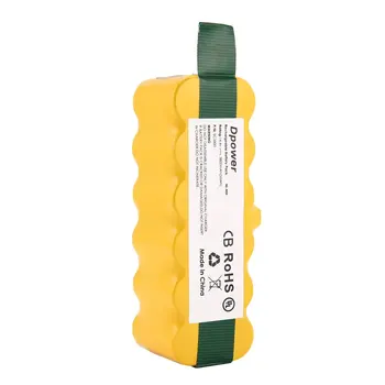 

14.4V NI-MH 6000mAh Rechargeable Battery pack For iRobot Roomba 500 600 700 800 900 Series Vacuum Cleaner Yellow