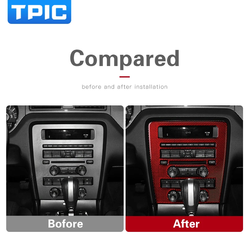 Тюнинг автомобиля TPIC для Ford Mustang 2009 2013 интерьерная крышка Автомобильная наклейка