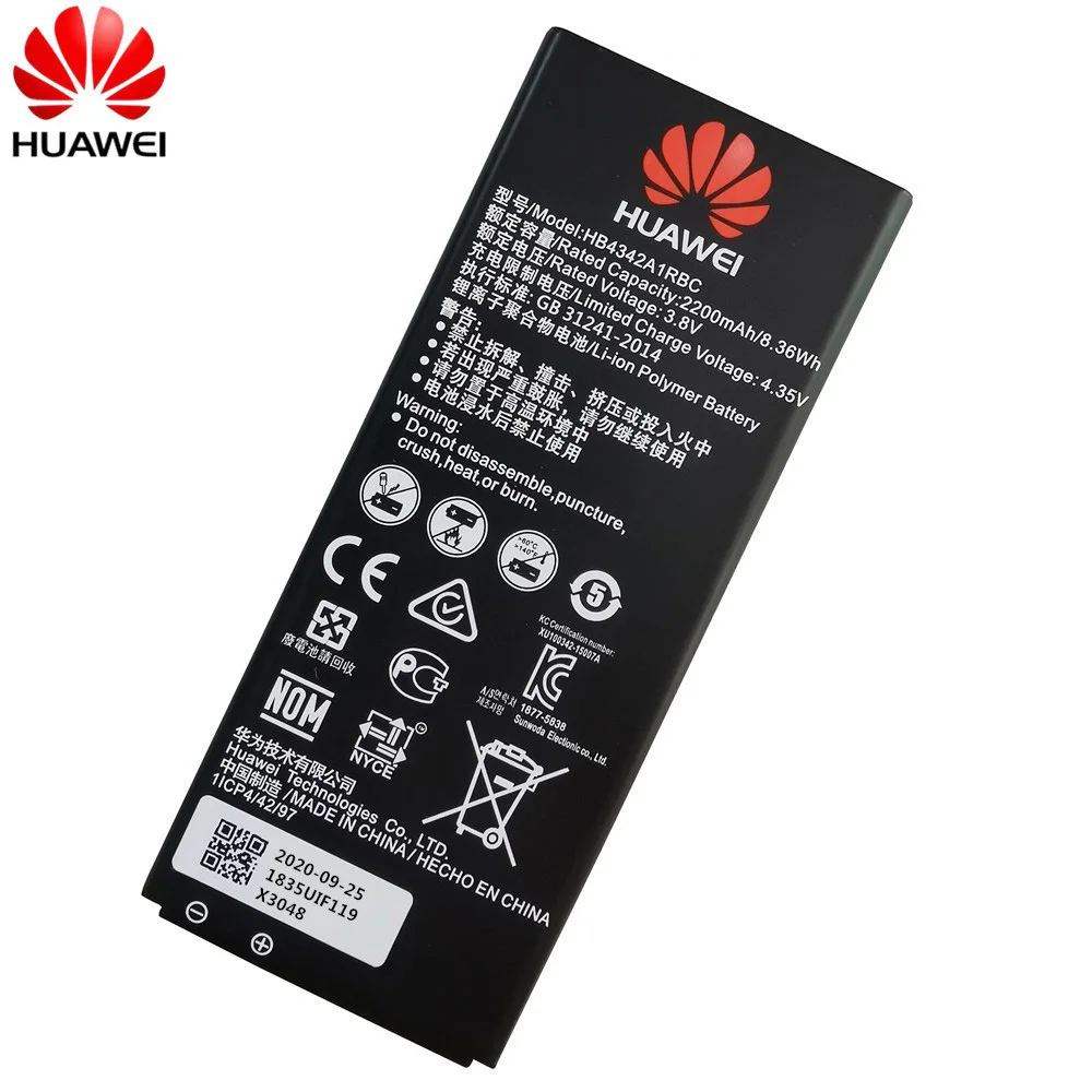 2020 Новинка оригинал Huawei батарея HB4342A1RBC для Y5II Y5 II 2 Ascend 5 + Y6 Honor 4A SCL TL00 5A LYO L21 2200 мА