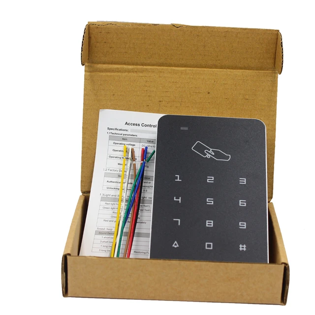 125khz RFID Digital Keypad Access Control System Door Lock Controller RFID card reader RFID Keypad Touch Access Control System 6