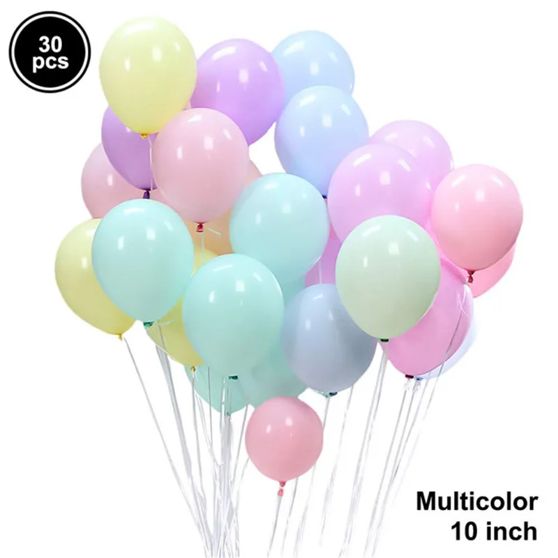 30pcs Macaron Balloon Pastel Party Candy Balloon Birthday Party Ornament Girl Boy Baby Shower Wedding Supplies aa103. (3)