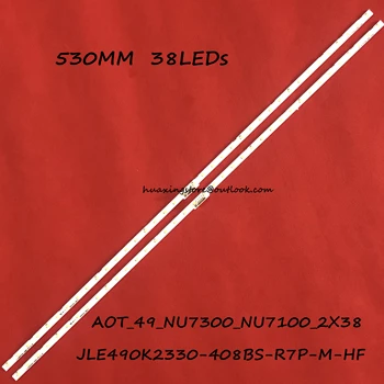 

LED strip 38lamp for AOT_49_NU7300_NU7100_2X38_3030C_d6t-2d1_19S2P UE49NU7140 UE49NU7100 BN61-15483A LM41-00557A CY-NN049HGLV2V