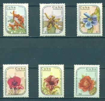 

Cuba 1986 "exotic flowers" MNH