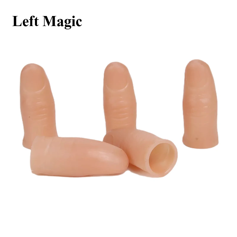 5Pcs Fake Soft Thumb Tip Finger Close Up Stage Magic Trick Wholesale .AU 