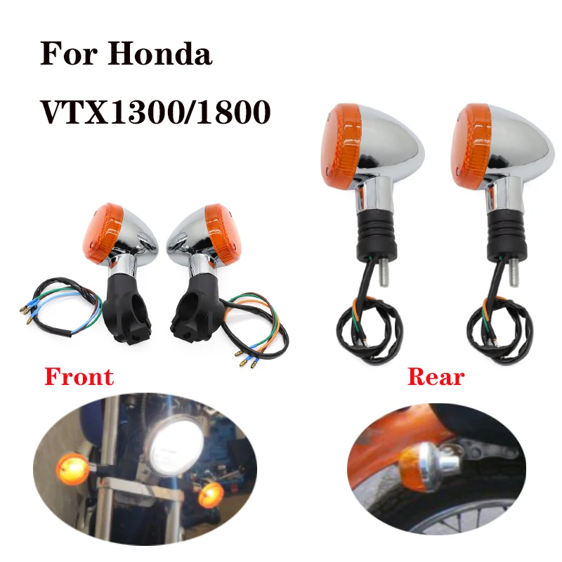 Motorcycle Front&Rear Turn Signal LED Signaling Light for Honda Magna 250 750 Shadow 400 750 Steed VLX 400 600 1100 DLX VTX1300