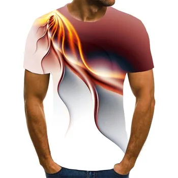 

2020 men's and women's hip hop T-shirt, 3D art lightning printed T-shirt, quick drying comfortable short sleeve T-shirt xxs-6xl