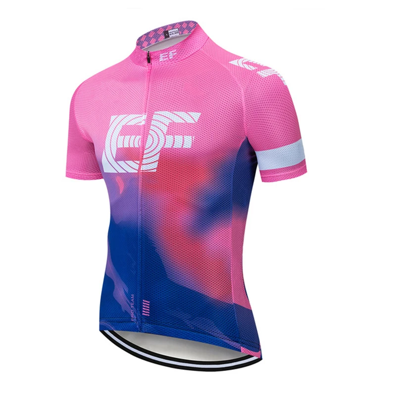 

New 2019 Pro EF Cycling Jerseys Summer Quick-Dry Bike Cycling Clothing Breathable Bicycle Clothes Uniform For Man