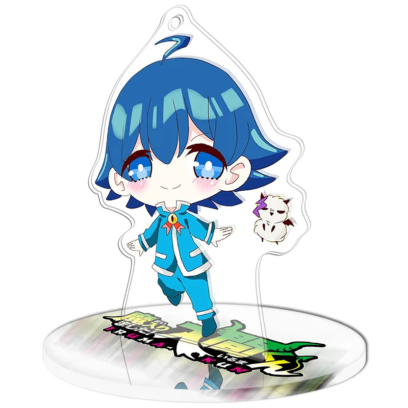 10pcs Different Style 9cm Mairimashita! Iruma-kun Anime Action Figure Toy Acrylic Keychain Decorative Ornaments