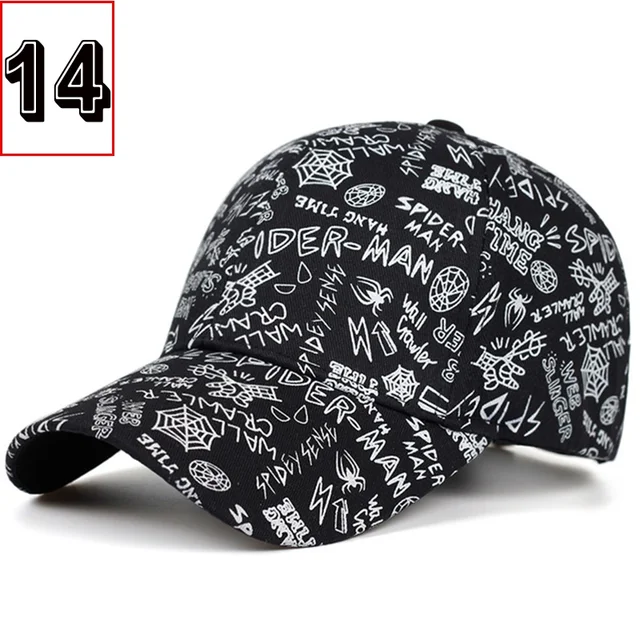38 Styles Hot Graffiti Baseball Cap Women’s Hat Summer Sun Hat Cotton Men’s Baseball Cap Sports Cap Golf Cap Gorras Hombre 14