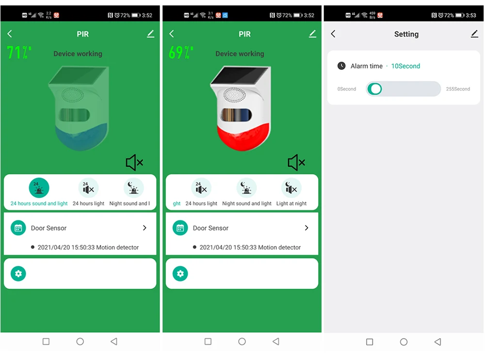 Tuya-sensor de Sirene de Alarme Impermeável ao ar Livre Sensor de Som sem Fio Smart Life Home Security Systems Alexa Google Ifttt 130db 3 ar livre, Sensor de som sem fio,