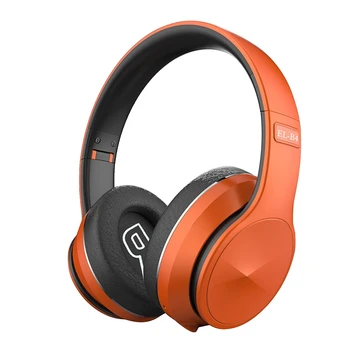 

Foldable Wireless Bluetooth 5.0 Headphone Sports Headset B4 Stereo Music Mic Headphones for Iphone Smartphone-Orange