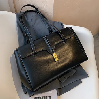 

Vintage Large Tote bag 2020 Fashion New High quality PU Leather Women's Designer Handbag High capacity Shoulder Bags Travel bag