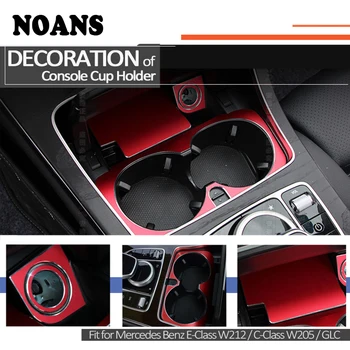 

NOANS Car Styling Central Console Gear Cigarette Smoking Lighter Pan Stickers For Mercedes Benz W205 C GLC Class Accessories